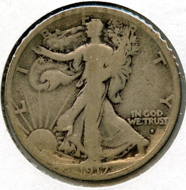 1917-S Walking Liberty Silver Half Dollar - Obverse - San Francisco Mint - BX543