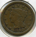 1847 Braided Hair Large Cent Penny - H352