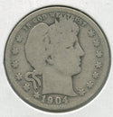 1904-O Silver Barber Quarter 25C New Orleans Mint - SS685