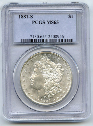 1881-S Morgan Silver Dollar PCGS MS65 Certified - San Francisco Mint - C08
