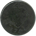 1791 British India Coin Bombay Presidency - 2 Two Pice - G319