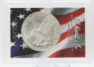 2021 Type 2 American Eagle Silver Dollar 1 oz Old Glory US Flag Bullion T2