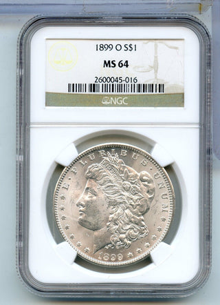 1899-O Morgan Silver Dollar NGC MS64 New Orleans Mint - KR899