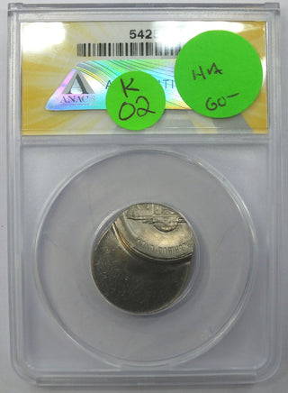 1984-D Jefferson Nickel ANACS MS63 Struck 75% Off-Center - Denver - K02