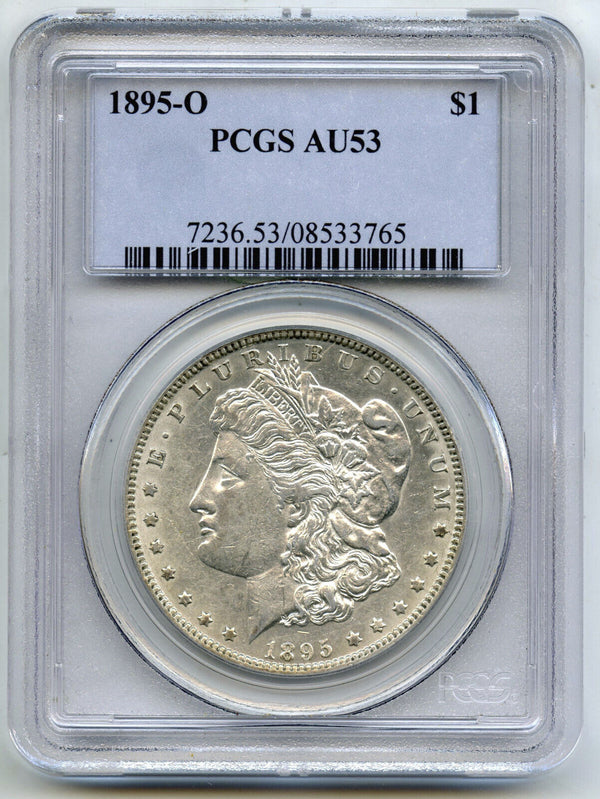 1895-O Morgan Silver Dollar PCGS AU53 Certified - New Orleans Mint - J24