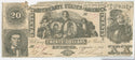 1861 $20 Twenty Dollars Confederate States Of America Note Currency T-20 - SR971