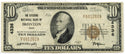 1929 $10 National Currency Note 4336 Citizens National Bank Ironton Ohio - C790