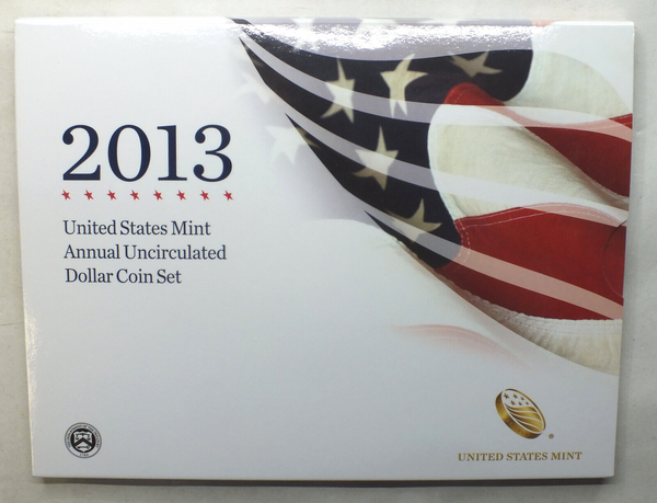 2013 United States Mint Annual Uncirculated Dollar Coin Set Silver Eagle - J97