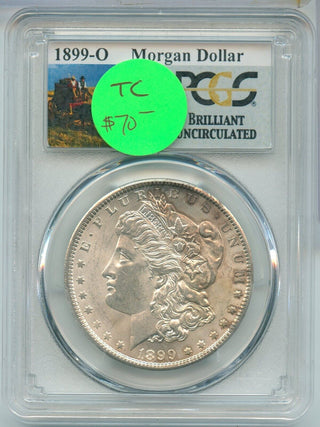 1899-O Morgan Silver Dollar PCGS Brilliant Uncirculated New Orleans Mint - SS550