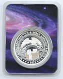 NASA Space Medal 2022 Round 999 Silver 1 oz TEP Holder Bullion $10 Commem - J893