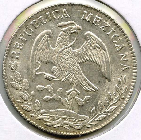 1886-CA Mexico Silver Coin 8 Reales - Republica Mexicana Plata Libertad - H834