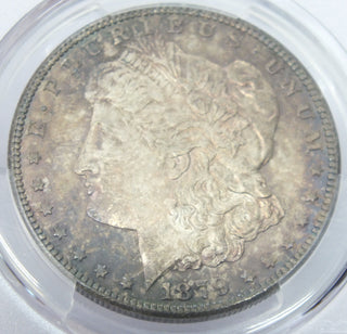 1879-S Morgan Silver Dollar PCGS MS 63 Reverse of 1878 - Toning Toned - C856