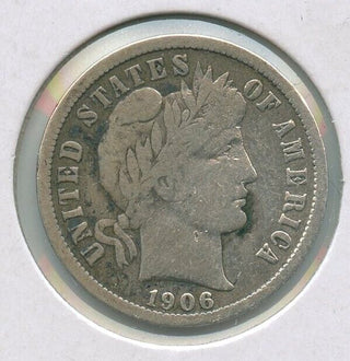 1906-O Barber Silver Dime 10c New Orleans Mint - SS386