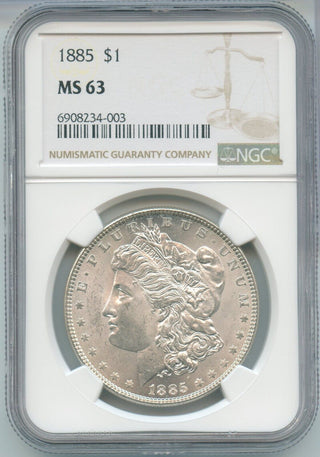 1885-P Silver Morgan Dollar NGC MS63 Philadelphia Mint - SR908