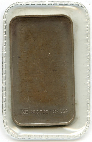 Congratulations 999 Silver 1 oz Art Bar Vintage Ingot Medal USA National - C858