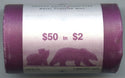 2005 Canada $2 Toonie Polar Bear $50 Coin Roll BU Royal Canadian Mint - H940