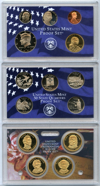 2008 United States Proof Set 14 Coins U.S. Mint San Francisco State Quarters