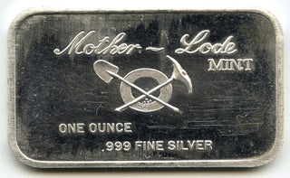 Pony Express 999 Silver 1 oz Medal Bar Ingot Bullion - Mother-Lode Mint - H518