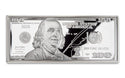 2025 $100 Franklin Note Currency 1 Troy Oz 999 Silver & 11.89 Copper Bar - JP847