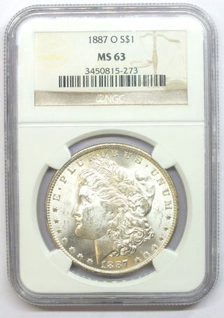 1887-O Morgan Silver Dollar NGC MS63 Certified Toning Toned - New Orleans - J672