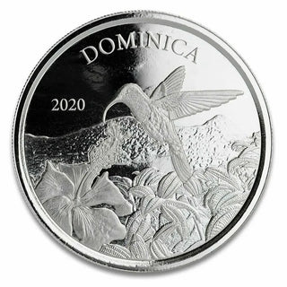 2020 Dominica Hummingbird 1 oz 999 Silver Coin Eastern Caribbean  - SR365