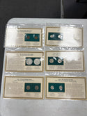 1909-2000 First & Last U.S. Coins Silver 10 Collector Panels 20 Coins  -SS896