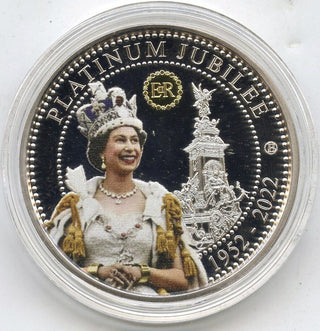 2022 Queen Elizabeth II Platinum Jubilee Proof Coin Medal Bradford Exchange J903