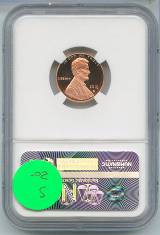 2016-S Lincoln Shield Cent NGC PF69 RD Ultra Cameo First Day Of Issue - SS479