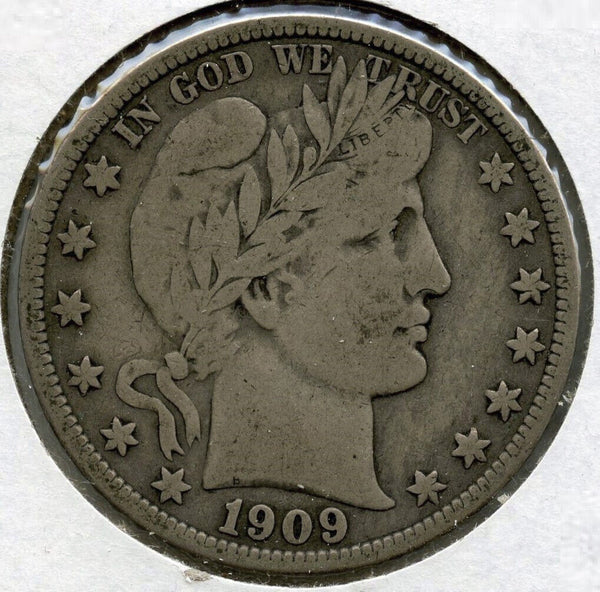 1909 Barber Silver Half Dollar - Philadelphia Mint - A671