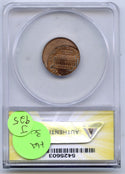 1990 Red Lincoln Cent Penny ANACS MS 63 Off-Center Error Struck 25% - J925