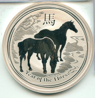 2014 Australia Year Of The Horse Silver 2oz 999 $2 Coin   - SS624