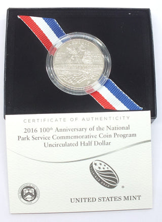 2016 National Park Service Unc Half Dollar 100th Ann. 16CF Coin US Mint - J178