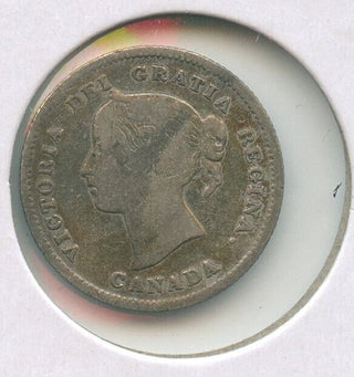 1899 Canada .925 Silver Coin 5 Cents Queen Victoria - SS40