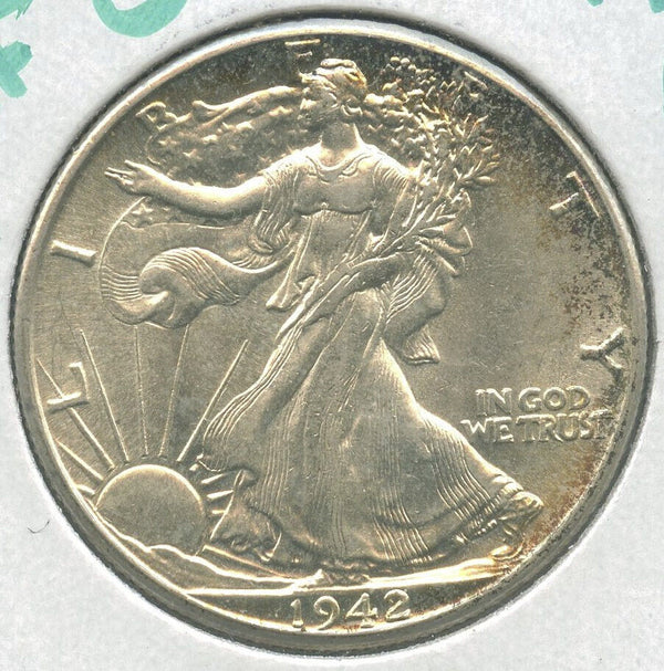 1942 Walking Liberty Silver Half Dollar - Philadelphia Mint - DM751