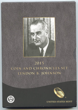 2015 Lyndon B. Johnson Coin + Chronicles Set AX4 United States Mint - J158