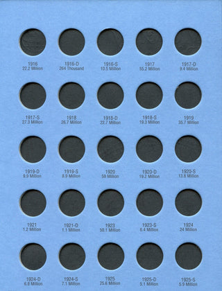Coin Folder Mercury Dimes 1916 to 1945 Set - Whitman Album 9014