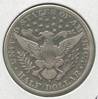 1900-S Silver Barber Half Dollar 50c San Francisco Mint -SR353