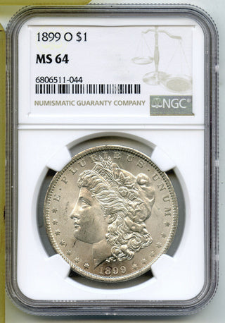 1899-O Morgan Silver Dollar NGC MS64 Certified - New Orleans Mint - J465