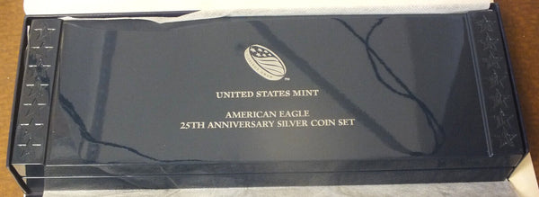 2011 American Eagle 1 oz Silver 25th Anniversary 5-Coin Set U.S. Mint - C509