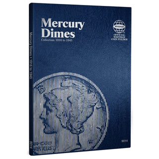 Coin Folder Mercury Dimes 1916 to 1945 Set - Whitman Album 9014