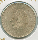 1947 Mexico 5 Pesos Cuauhtemoc .900 Silver Coin Plata - SS617