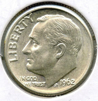 1962-D/D Roosevelt Silver Dime - Denver Mint - K170