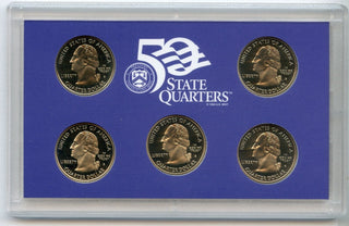 2001 United States State Quarters Proof Set 5 Coins U.S. Mint San Francisco