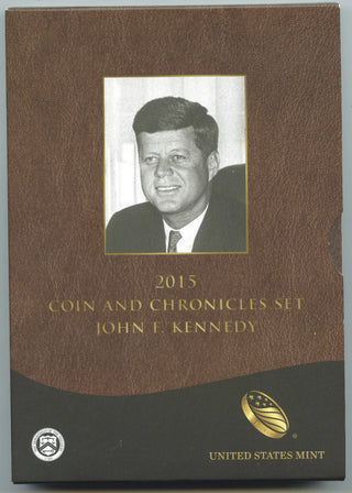 2015 John F Kennedy JFK Coin + Chronicles Set - United States Mint - H981