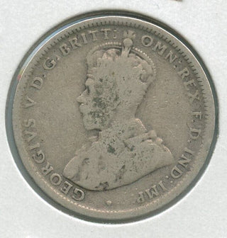 1914 Australia Silver Coin One Schilling - King George V - SR87