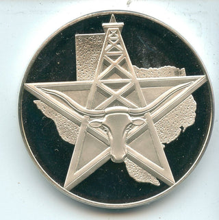 Texas The Lone Star State 1oz Sterling .925 Silver Medal Round - SS250