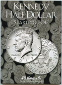 Kennedy Half Dollar - Starting 2017 Set -Coin Folder - HE Harris Album 4686 new