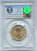 2007 George Washington Presidential Dollar Mint Error PCGS MS64 -SS646