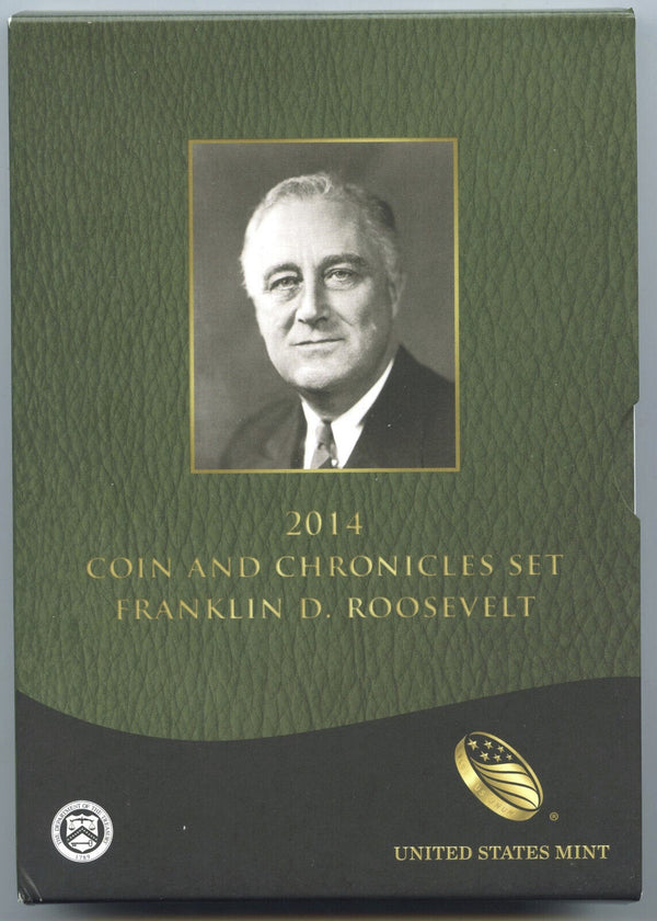 2014 Franklin FDR Roosevelt Coin + Chronicles Set - United States Mint - H980