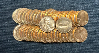 1973-S Unc Lincoln Memorial One Cent Penny Roll Uncirculated 50 Coins - SS444